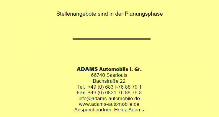 Adams Automobile_Stellenangebote